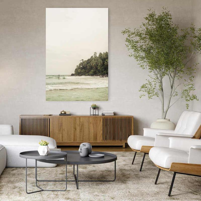 Art contemporain Art paisible et paisible, H 48 po x l 32 po