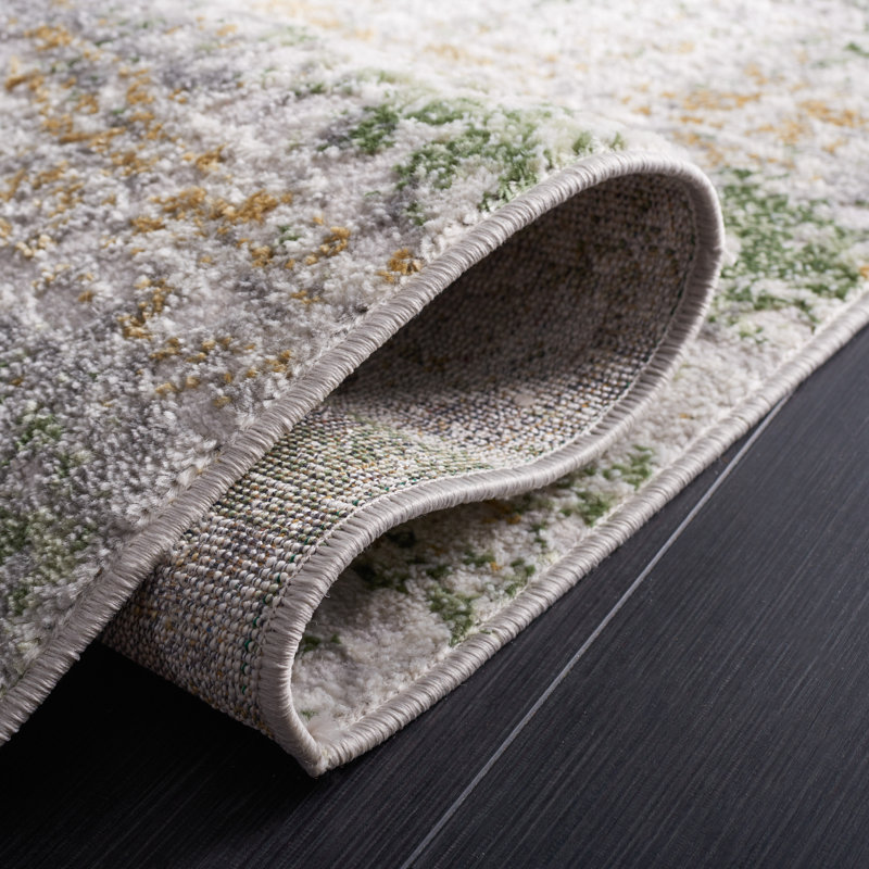Tapis abstrait de performance Palma, Tapis de couloir 2 pi 2 po x 5 pi