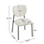 Chaises de salle à manger rembourrées avec pieds en métal (ensemble de 2)