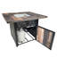 Endless Summer Piper 38" Square UV Printed LP Dualheat Gas Fire Pit Table
