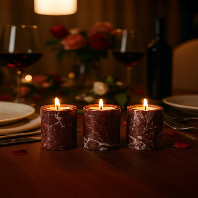 Brenlee 8 cm H Marble Tabletop Tealight