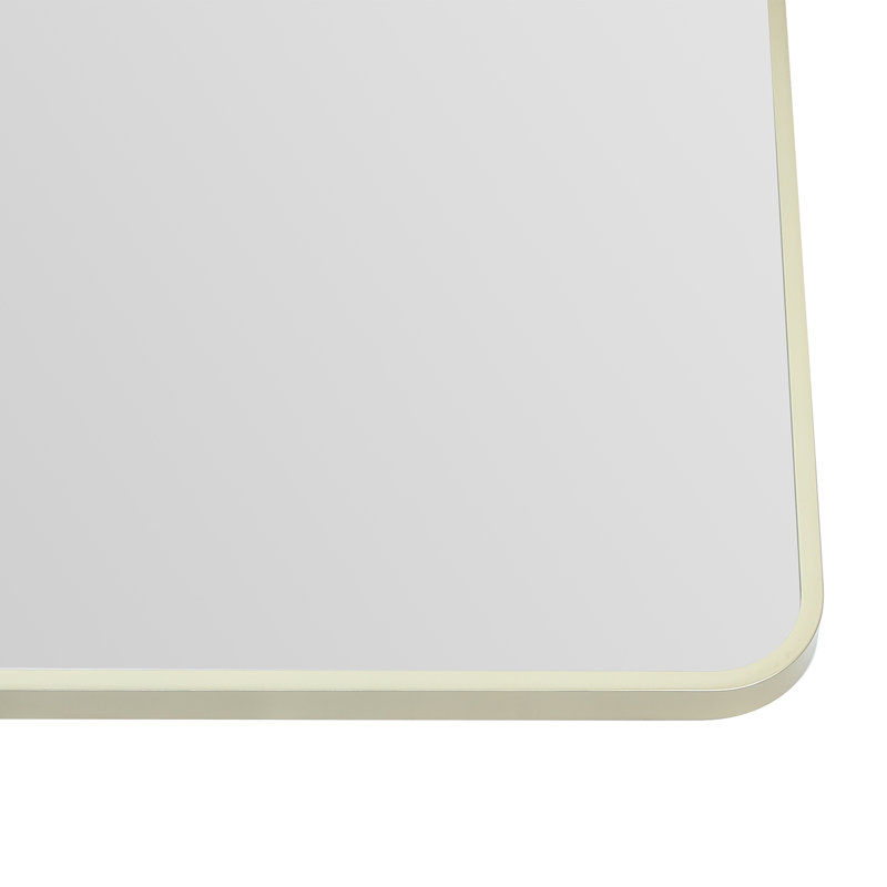 Dhanisha Metal Wall Mirror, Gold, 35" x 35"