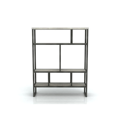 Braedon 140cm H x 110cm W Solid Wood Etagere Bookcase