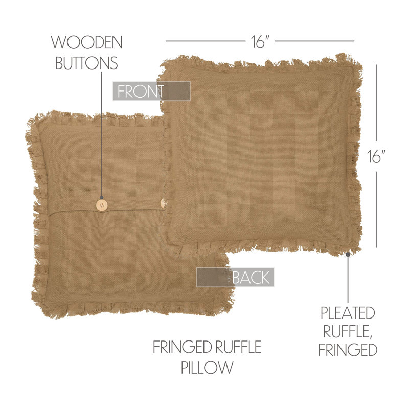 Cotton Reversible Throw Pillow