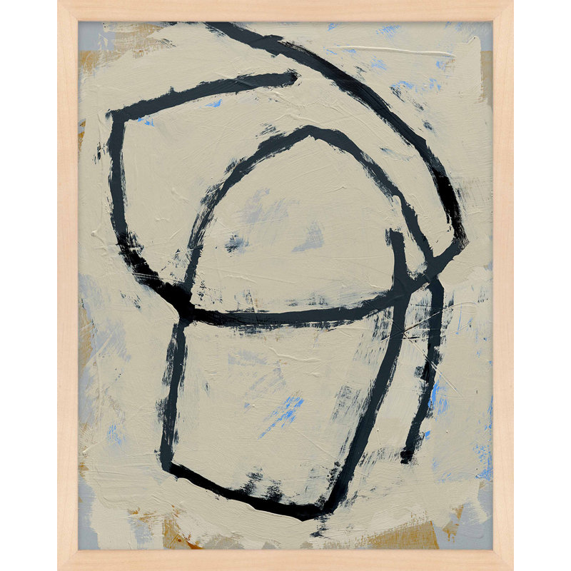 «Twistent 1» par Jacques Pilon - reproduction de cadre photo simple, H 20 po x l 16 po x P 1,25 po, Papier avec cadre érable