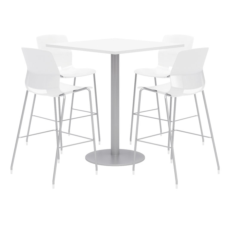 36" L Square Breakroom Table and Chair Set