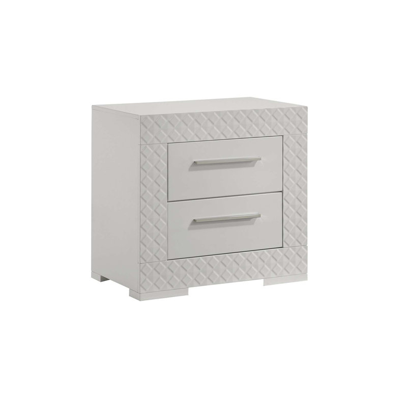 Modern 2-Drawer Night Stand
