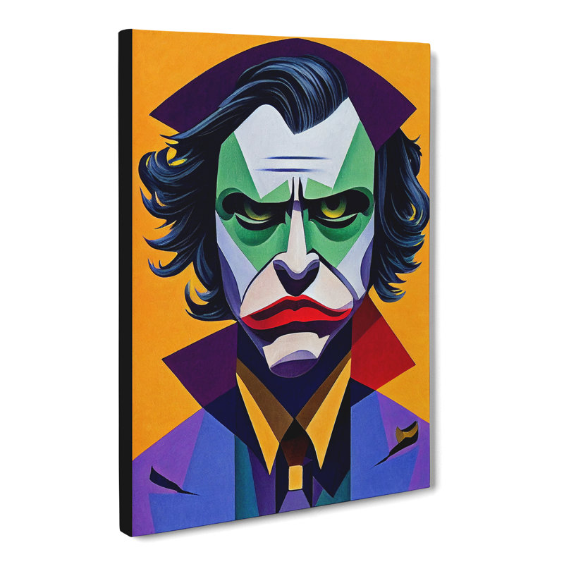 CAN-V0523-2493X The Joker Abstract - Wrapped Canvas Print, 76cm H x 50cm W x 3cm D