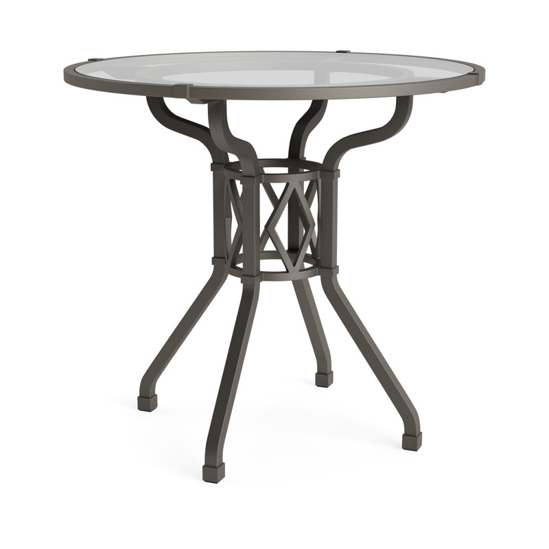 Venetian Outdoor Round Dining Table, Mica, 30" D