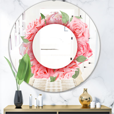 Miroir d'appoint Roses Leaves Farmhouse