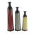 Waltham Multi Colored Metal Tall Enameled Bottleneck Floor Decorative Vase with Chevron Pattern