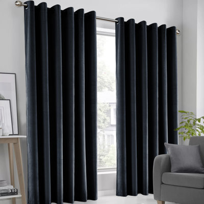 Karelyn Velvet Sheer Eyelet Curtain