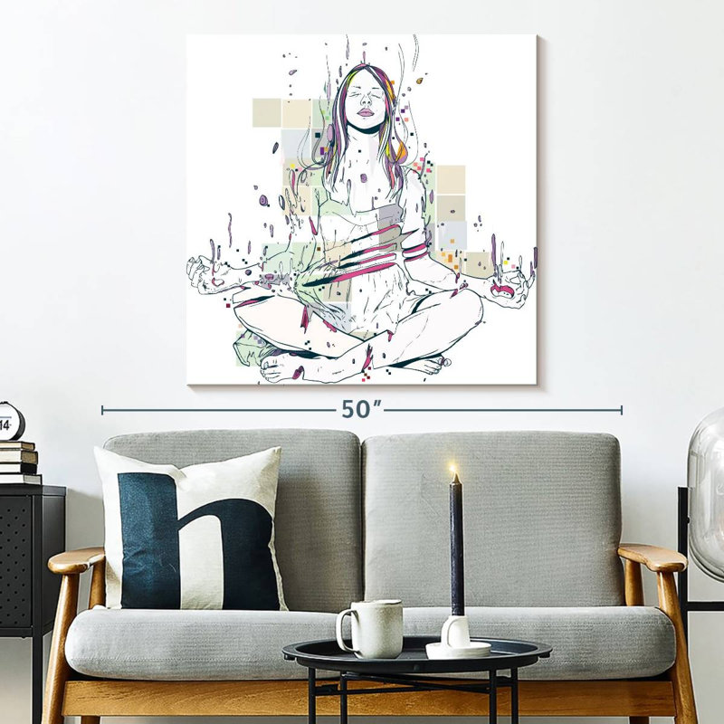 Kerrick In Meditation, 33" H x 33" W