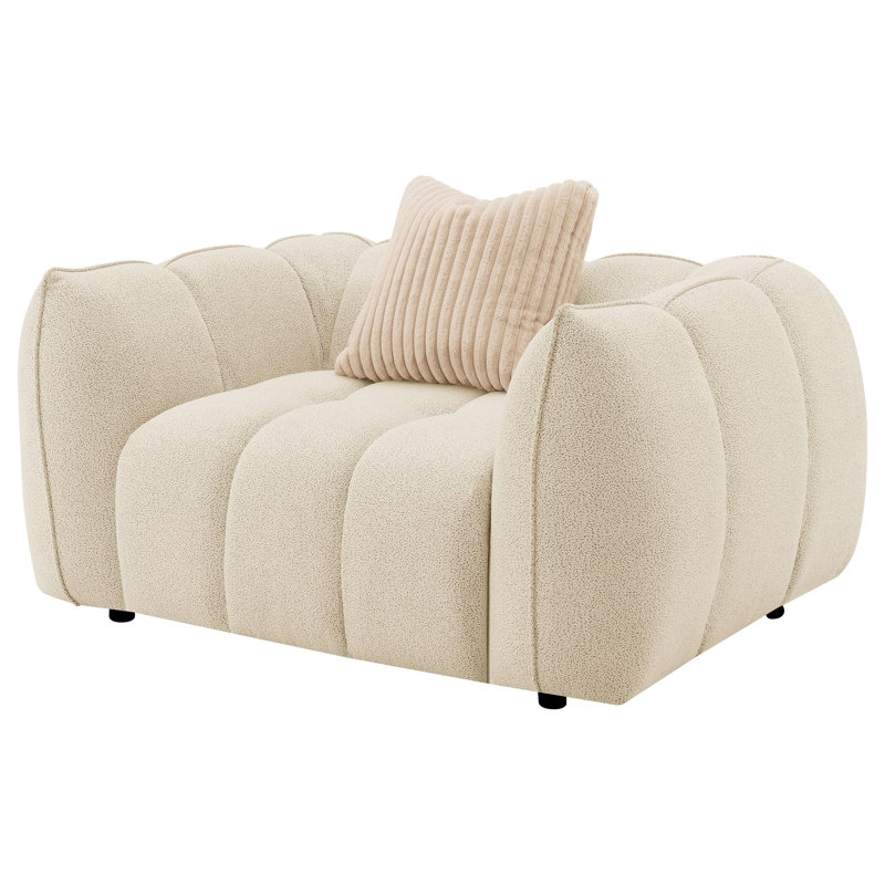 Chaise rembourrée et demi galet Chanab