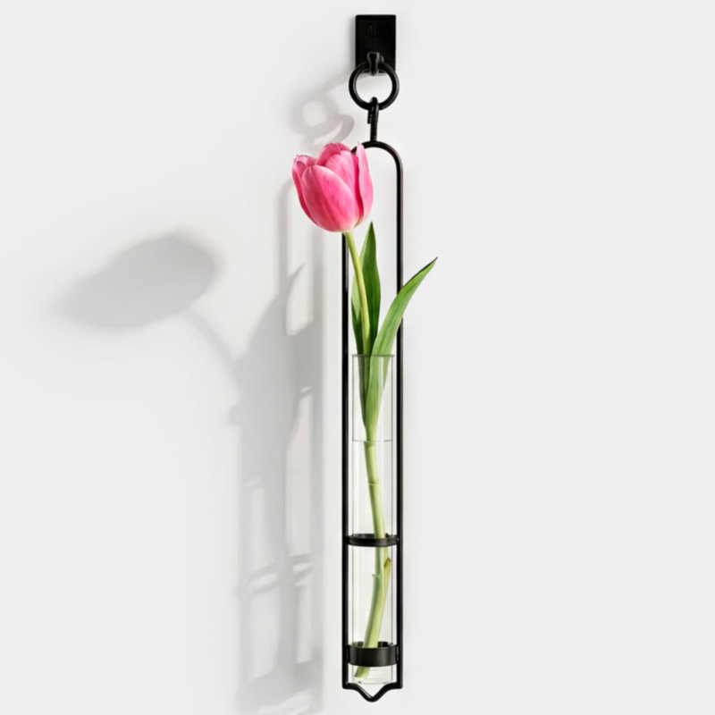 Vase de propagation mural en verre recyclé Callender, H 16,5 po x l 1,25 po x P 1,5 po, 1 pièce