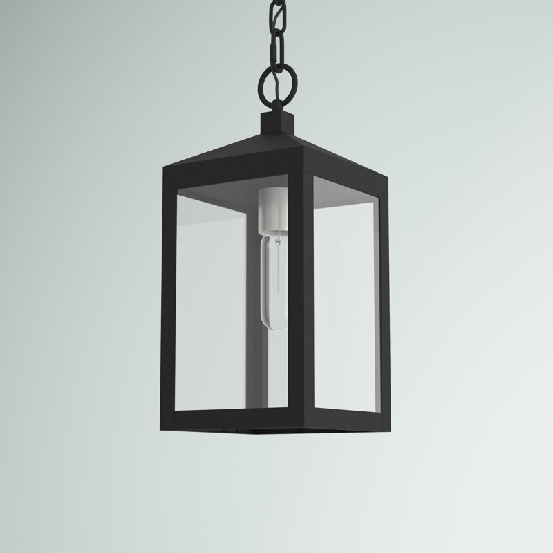 Inniss Outdoor Hanging Lantern, Black