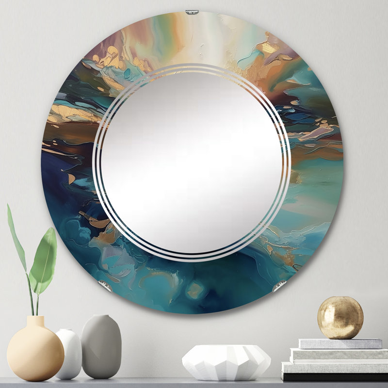 Miroir mural rond Iakovo, 24 po x 24 po