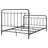 Olaleye Dark Bronze Queen Metal Spindle Panel Bed, Durable and Stylish for a Timeless Bedroom Aesthetic