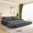 Modern 3-In-1 Convertible Sleeper Sofa Bed