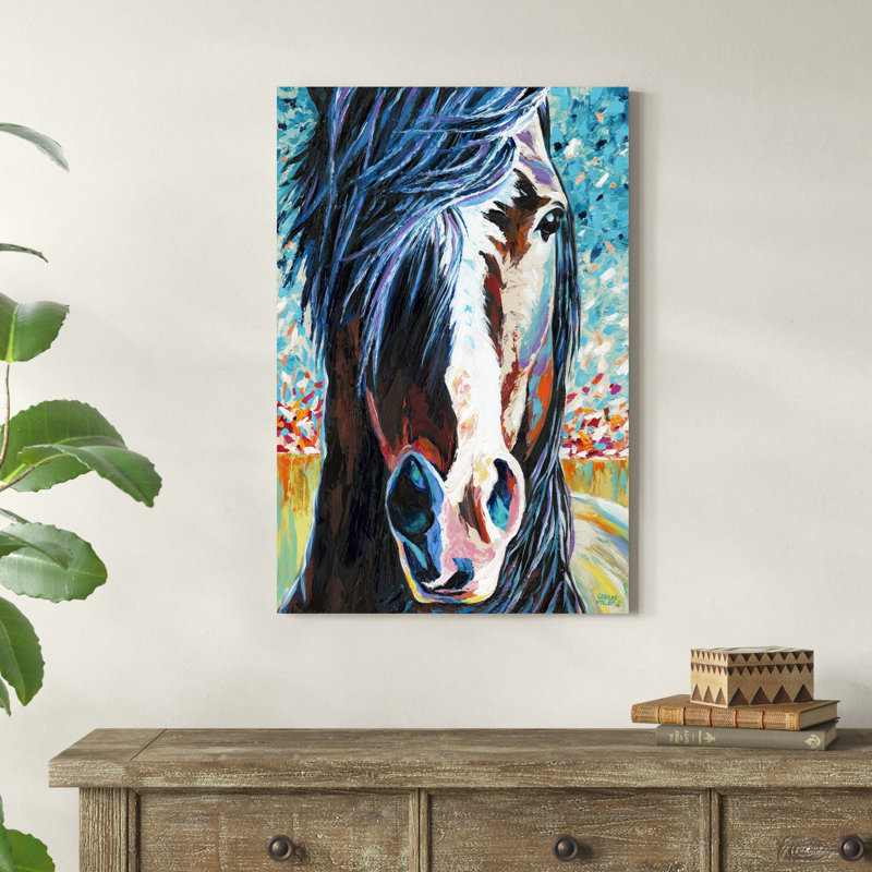 " Wild At Heart I " by Carolee Vitaletti, 36" H x 24" W x 1" D