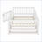 Twin Size Solid Pine Platform Floor Bed with Guardrails No Box Spring Needed White