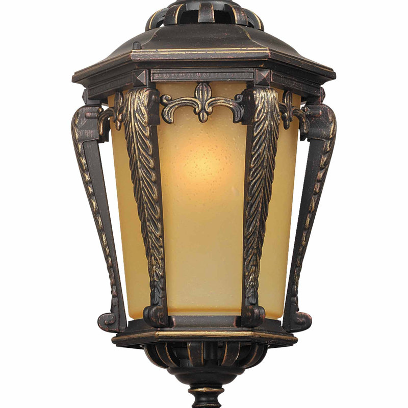 Mini-luminaire suspendu en aluminium rouille dorée à 1 lumière avec verre effilé champagne Bock