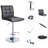 Ludly 32.5" Adjustable Spin Bar Stool-493706374