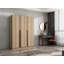 Armoire moderne en chêne, 53,1 po x 82,7 po x 20,5 po | 100% panneau de particules enduit de mélamine, épaisseur: 0,7 pouce | Conception scandinave, solution de rangement durable et élégante pour votre chambre à coucher ou votre garde-robe-1494996058