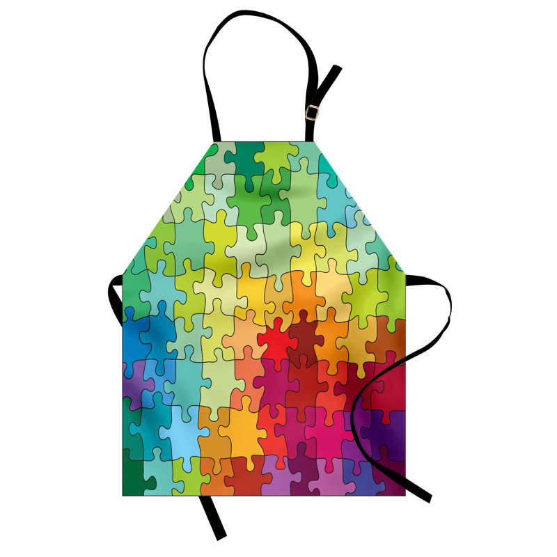 Multicolore East Urban Home, tablier abstrait unisexe