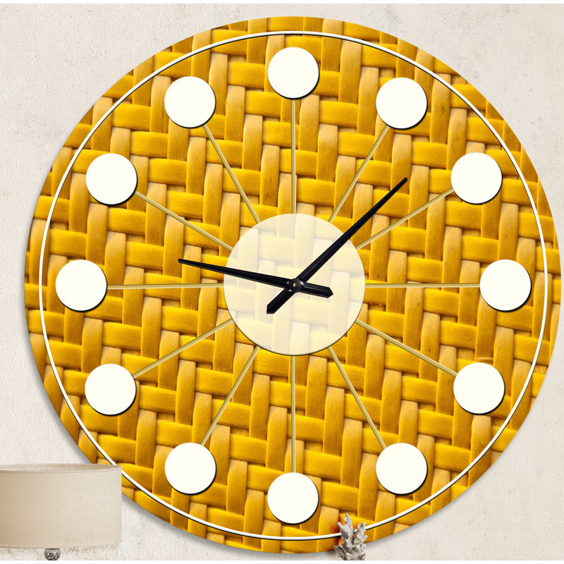 Horloge murale moderne Mid-Century, Moyenne