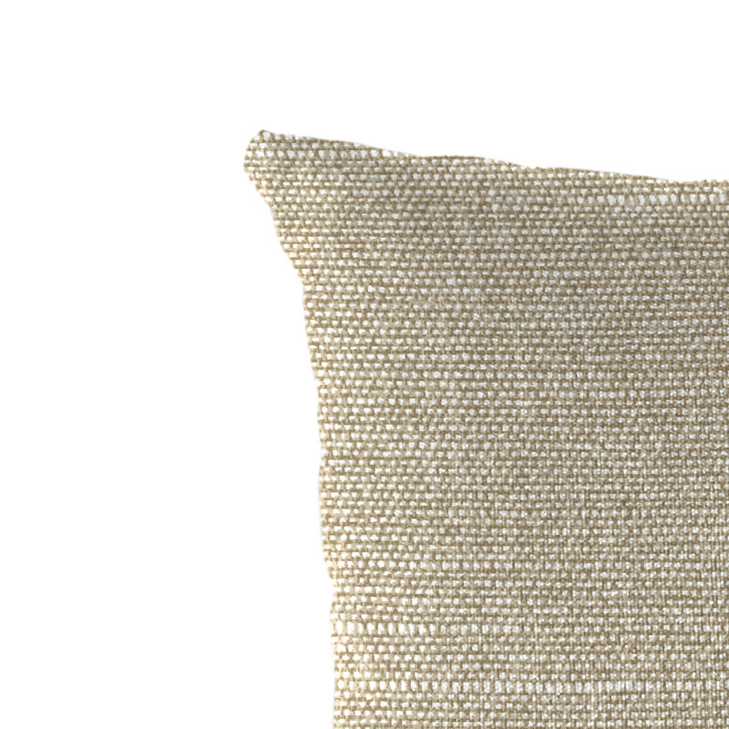18" x 12" Outdoor Lumbar Throw Pillow (Set of 2), Beige