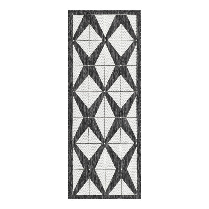Tapis intérieur / extérieur d'extérieur moderne, Tapis de couloir 2 pi x 5 pi 3 po