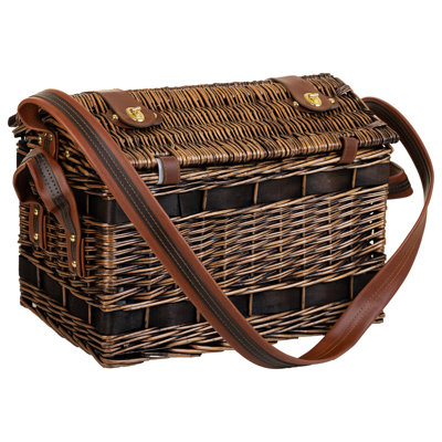 BROWN PICNIC BASKET 4 SERVES