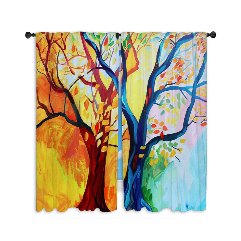 Paire de rideaux obscurcissant en polyester Farschid, L 40 po x L 84 po