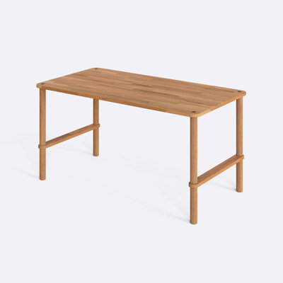 Pasific Rectangular Dining Table, Solid Beech Wood Modern Dining Table for Kitchen and Dining Room