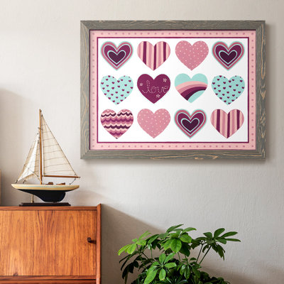 Sweet Valentine Collection, peinture sur toile encadrée