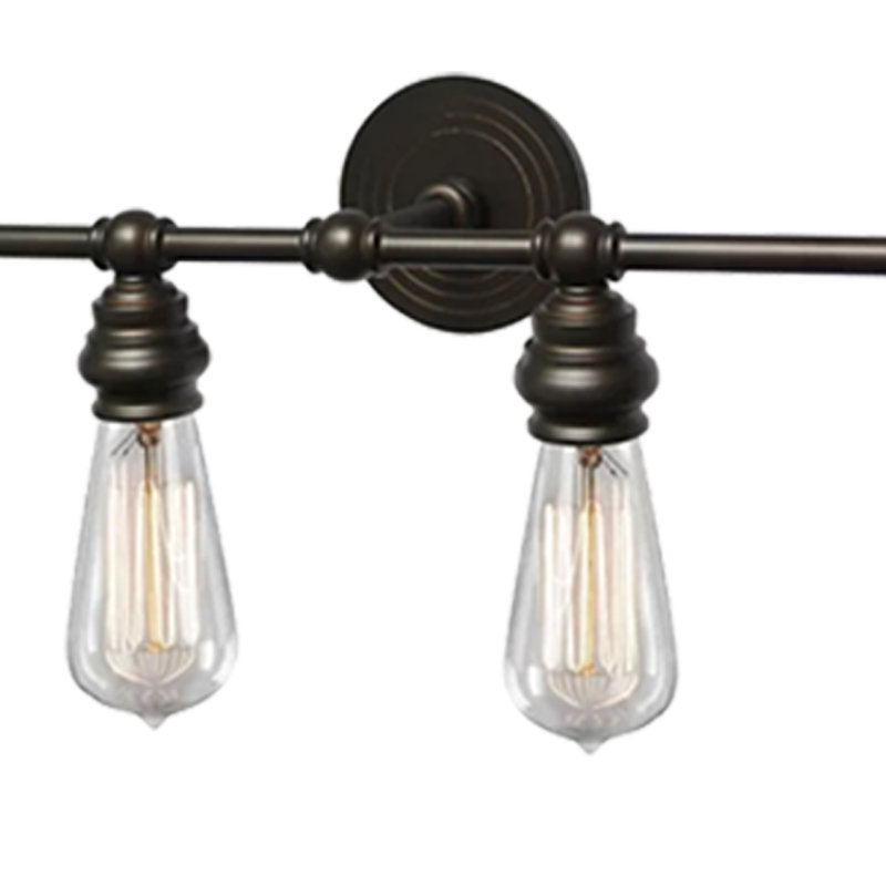 Éclairage pour salle de bain 4 lumières Abbas, Bronze huilé
