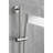 59 - Inch Hose Handheld Shower With 28 Height Adjustable Slide Bar, Stainless Steel Build, Functional Spray Patterns For Comfort Bar And Hose, Function, Brushed Nickel Steel, Modes A Relaxed