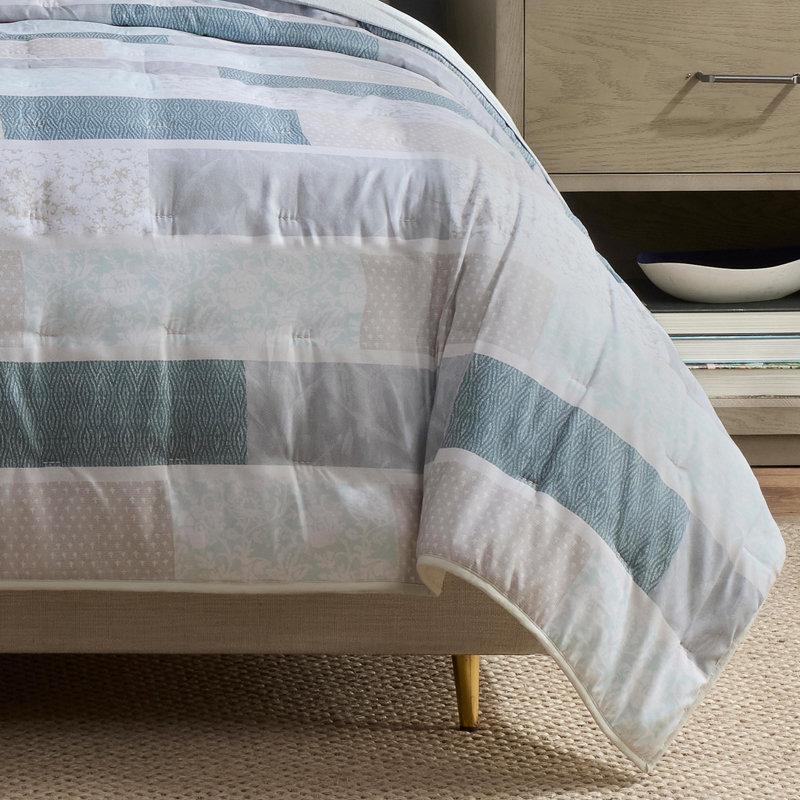 Martex Arcadia Multi Quilt Set, King Quilt + 2 King Shams