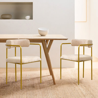 Chaise de salle à manger rembourrée Modern
