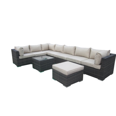 Fitzgibbons 9 Seater Rattan Sofa Set