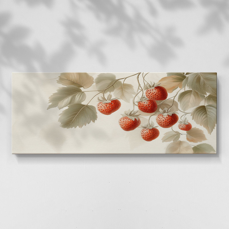 Botanical Series-CECX- Toile tendue avec châssis - Prêt à accrocher, H 12 po x l 30 po