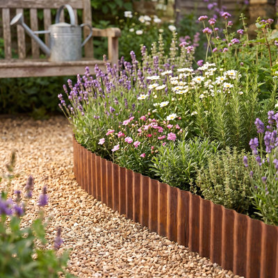 Corrugated Metal Garden Edging