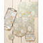 Duck Egg Floral Lacquered With Cork Backing Floral Round Placemat
