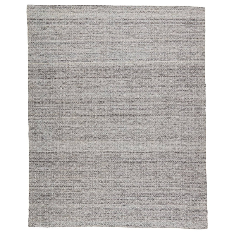Wendy Jane Geometric Area Rug in Black/Gray, Rectangle 8'10" x 11'9"
