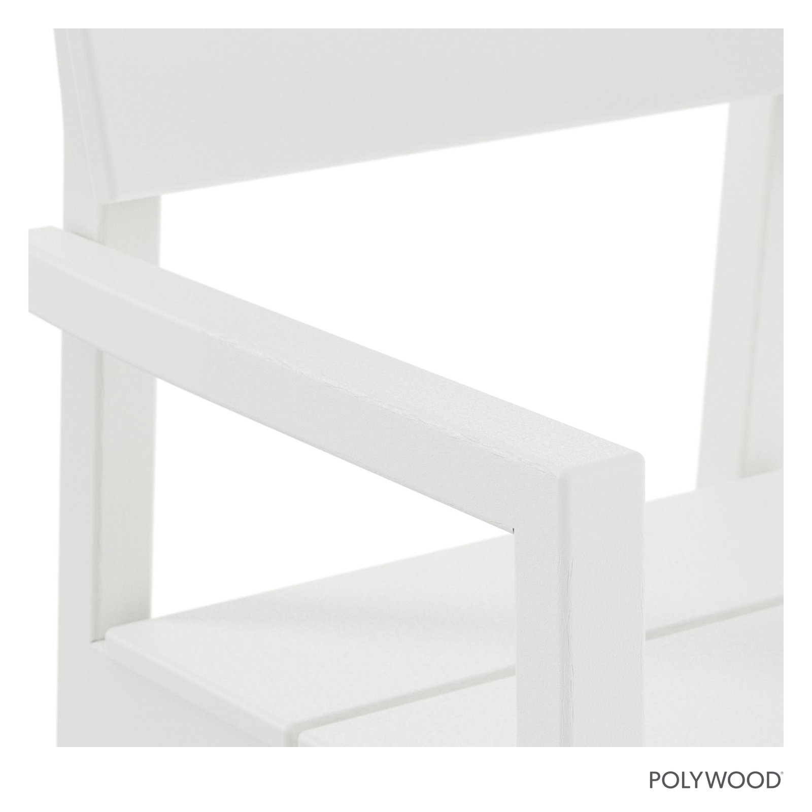 EDGE Dining Arm Chair, White
