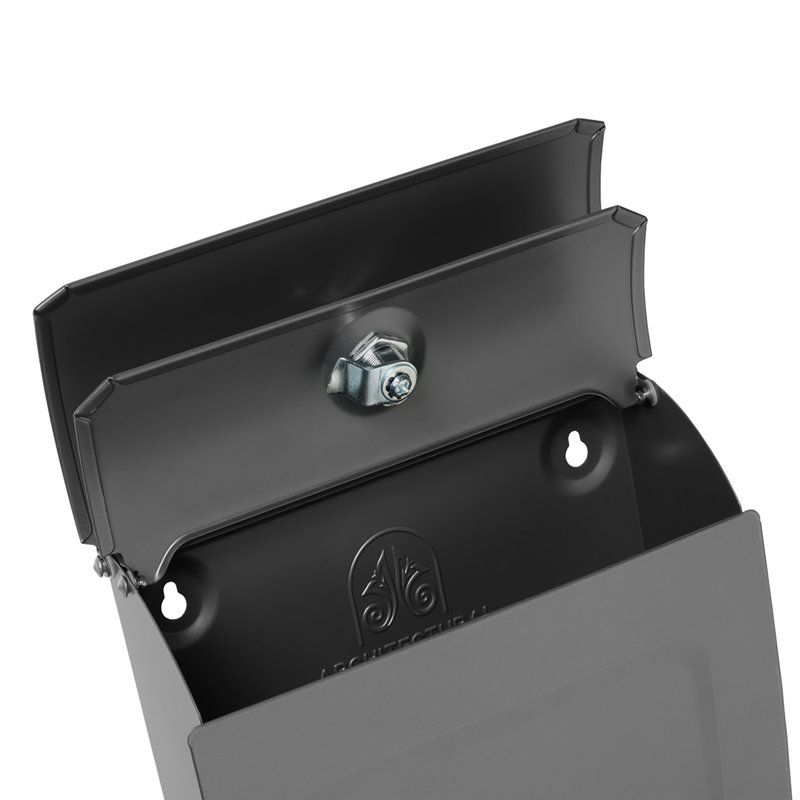 Aspen Graphite Small Locking Wall Mount Mailbox