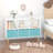 Kids Bookcase With Collapsible Fabric Drawers-1224021020