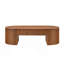Table basse ovale avec tiroir, table basse moderne Mid-Century-849085224