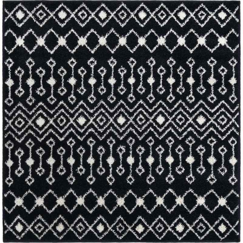 Geometric Indoor Rug, Square 4'